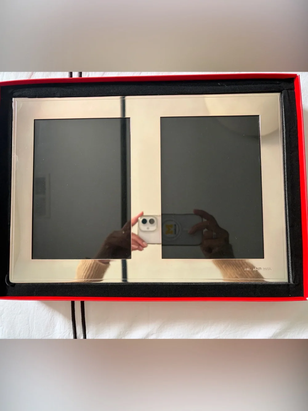 Kate Spade “Mr. And Mrs.” Double Invitation Frame